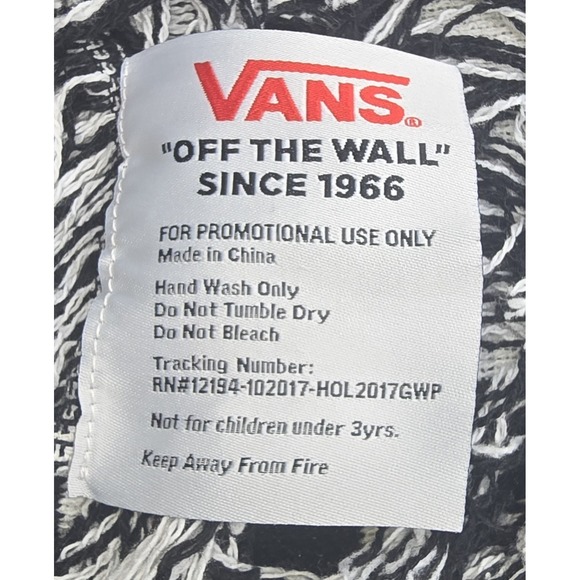 VANS Off The Wall Warped Woven Tapestry Throw Blanket 52x60 Checkerboard -1985 - Picture 4 of 5